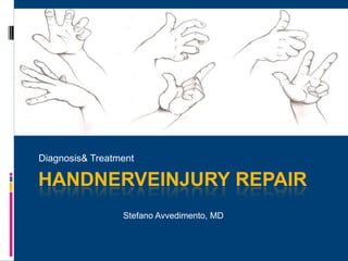 HANDNERVEINJURY REPAIR
Diagnosis& Treatment
Stefano Avvedimento, MD
 