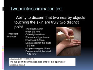Two Point Test Hand nerve repair | PPTX
