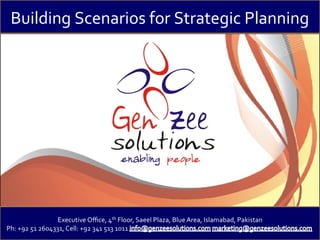Building Scenarios for Strategic Planning
 
