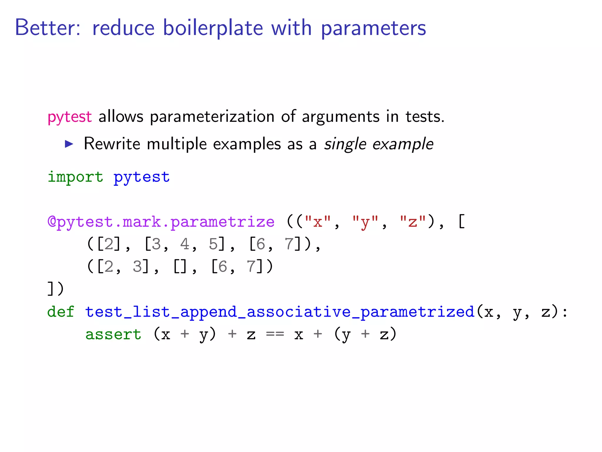 5-minute intro to property-based testing in Python with hypothesis | PPT