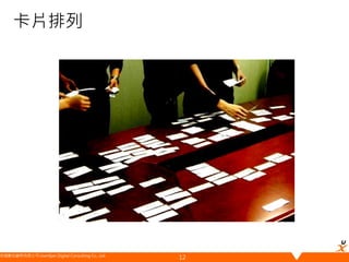 悠識數位顧問有限公司 UserXper Digital Consulting Co., Ltd.
卡片排列
12
 