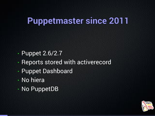 Puppetmaster since 2011Puppetmaster since 2011Puppetmaster since 2011Puppetmaster since 2011Puppetmaster since 2011Puppetm...