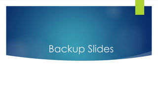 Backup Slides 
 