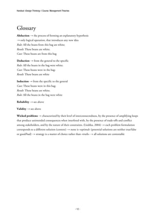 Design Thinking - Handout | PDF