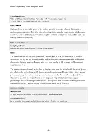 Design Thinking - Handout | PDF