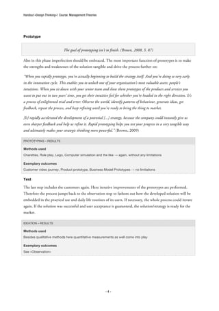 Design Thinking - Handout | PDF