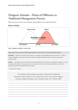 Design Thinking - Handout | PDF