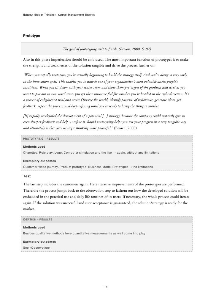 Design Thinking Handout