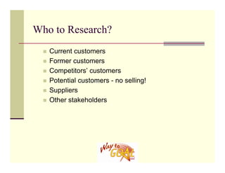 Handout Do Your Own Market Research