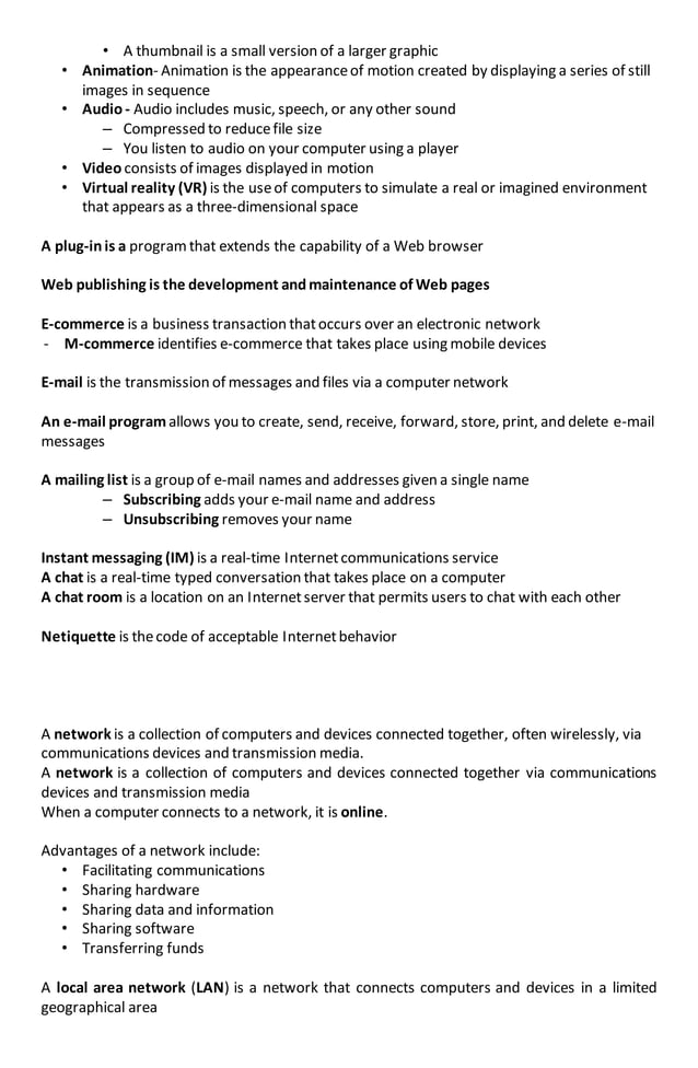 Information Computer Technology (Part II) | DOCX