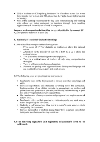 Handout 3 SSE case study school (self-evaluation report: literacy) | DOCX