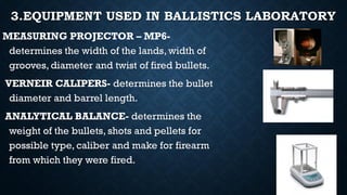Comprehensive Forensic Ballistics: Identification and Crime Scene ...