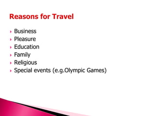 Handout english for tourism | PPTX