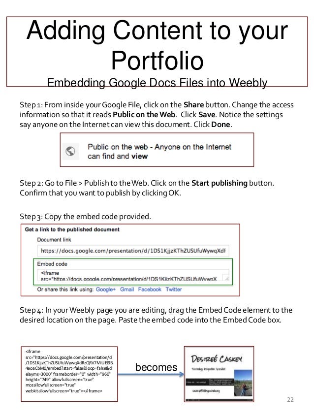 Creating Digital Portfolios