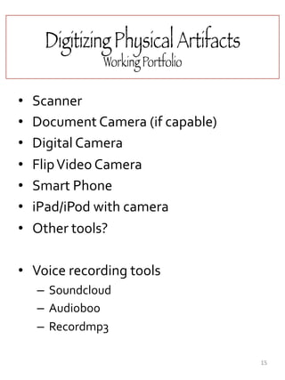 Creating digital portfolios | PDF