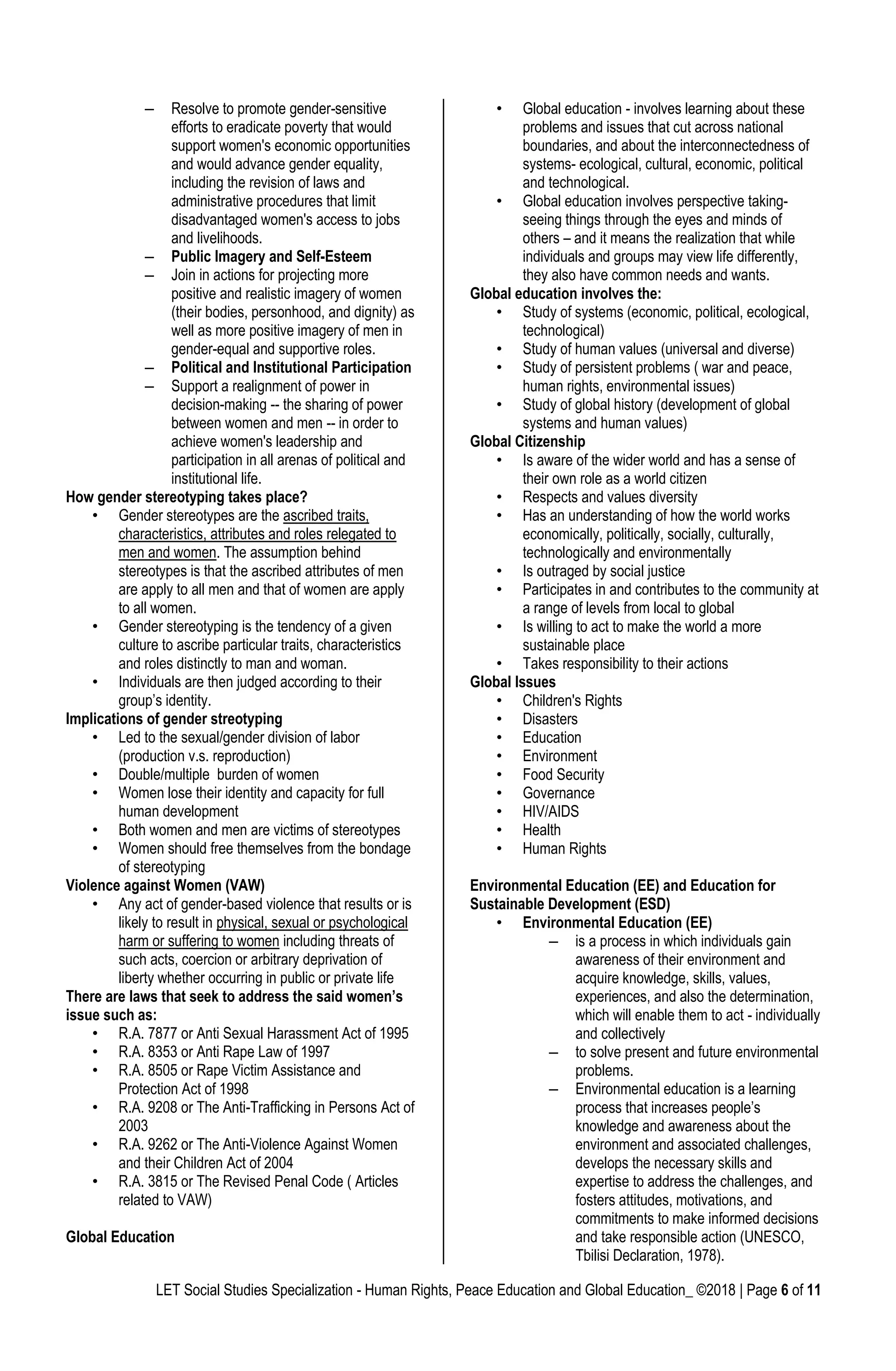 Handout human rights-2018-edition | PDF