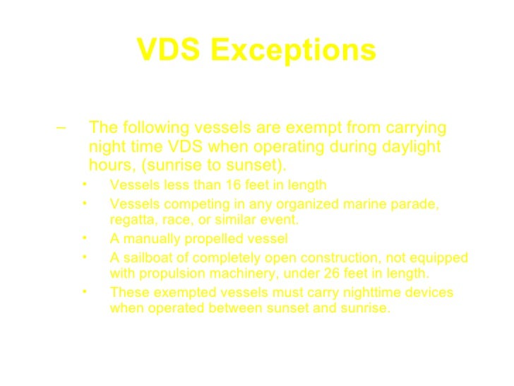 Federal Carriage Requirements For Recreational Vessels