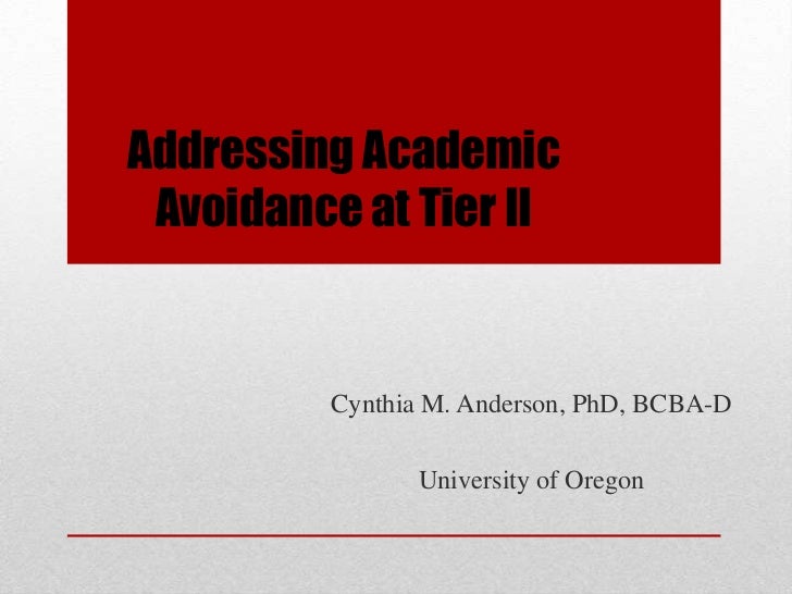 Tier II For Work Avoidance Workshop