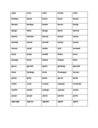 Handouts