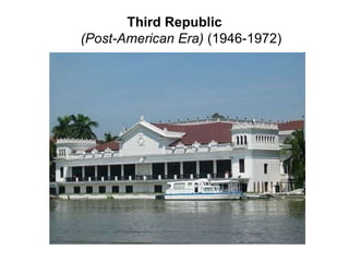 Third Republic
(Post-American Era) (1946-1972)
 