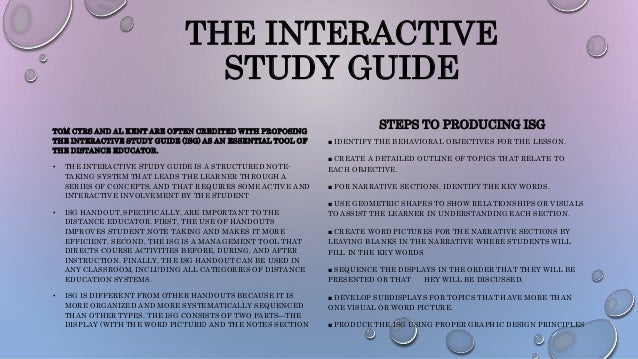 Handouts Study Guides And Visuals Powerpoint - 