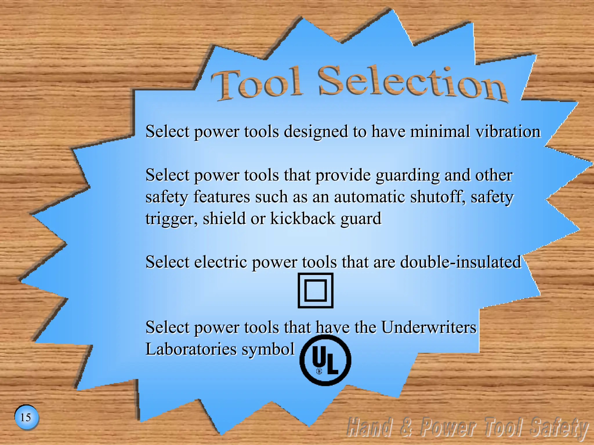 Train Hand Power Tool Safety presentation | PPT