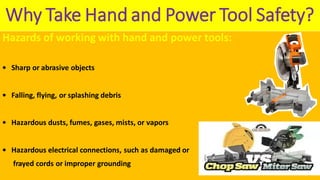 Power Tools Risks Hand tool and power tools training selfs | PDF
