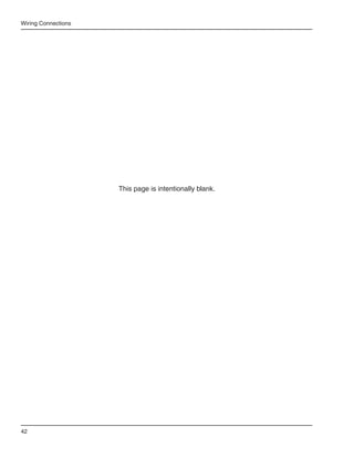 Wiring Connections




                     This page is intentionally blank.




42
 