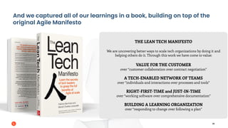 The Lean Tech Manifesto Scaling an Agile Culture — Fabrice Bernhard ...