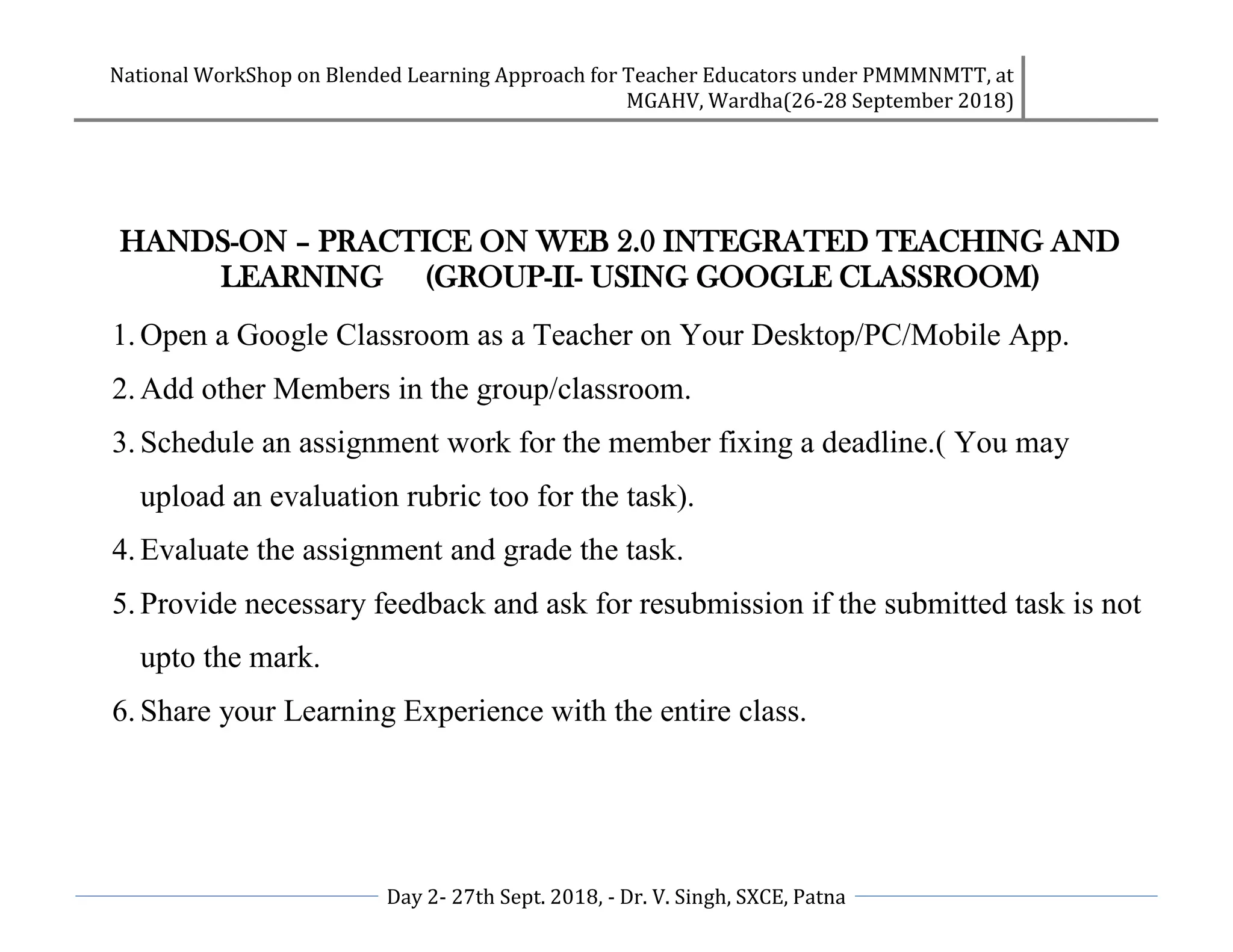 Hands on practice of web 2 0 tools ppt