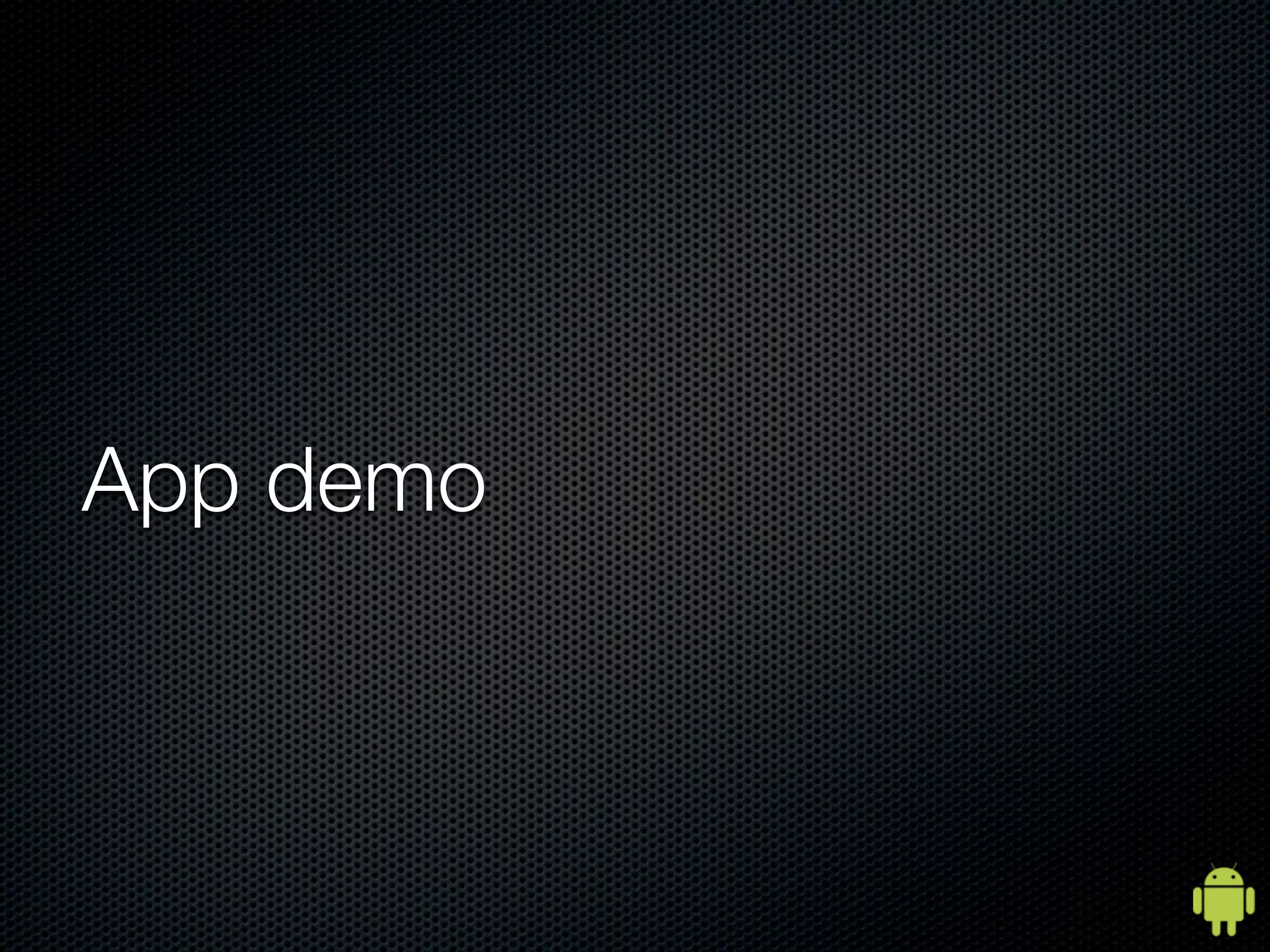 App demo
 