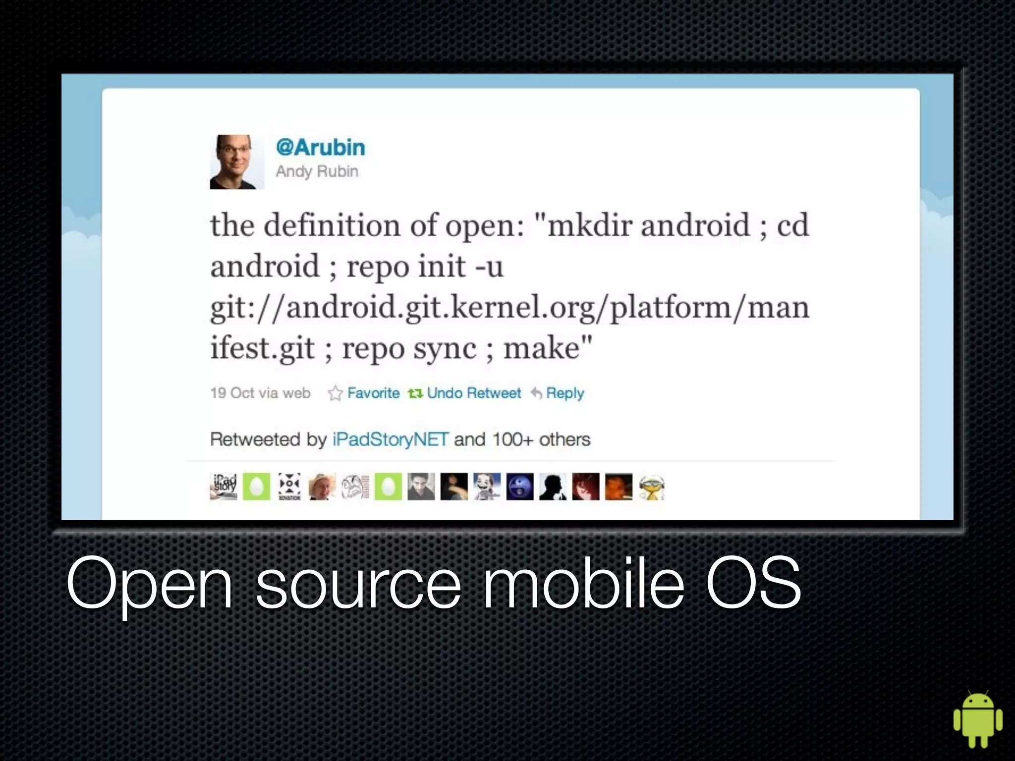 Open source mobile OS
 