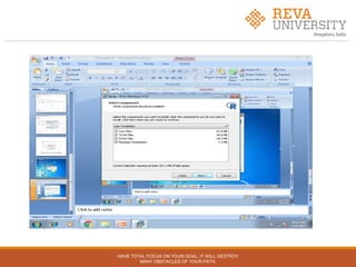 HAVE TOTAL FOCUS ON YOUR GOAL, IT WILL DESTROY
MANY OBSTACLES OF YOUR PATH.
 