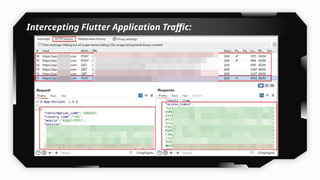 Intercepting Flutter Application Traffic:
 