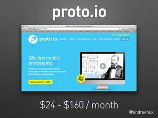 proto.io
@andreehuk
$24 - $160 / month
 