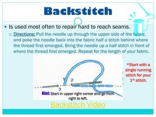 Hand Sewing Stitches PPT with videos.pdf