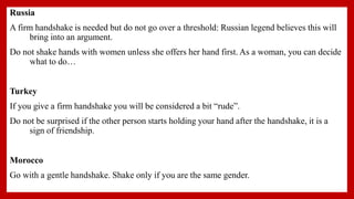 Give an Effective Handshake - Meaning - What to do | PPTX