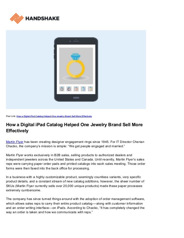 iPad Catalog Selling More Effectively with Digital Technology