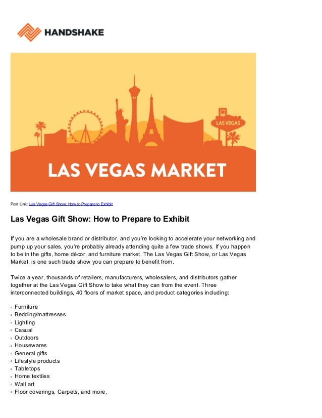 Las Vegas Gift Show How to Prepare to Exhibit