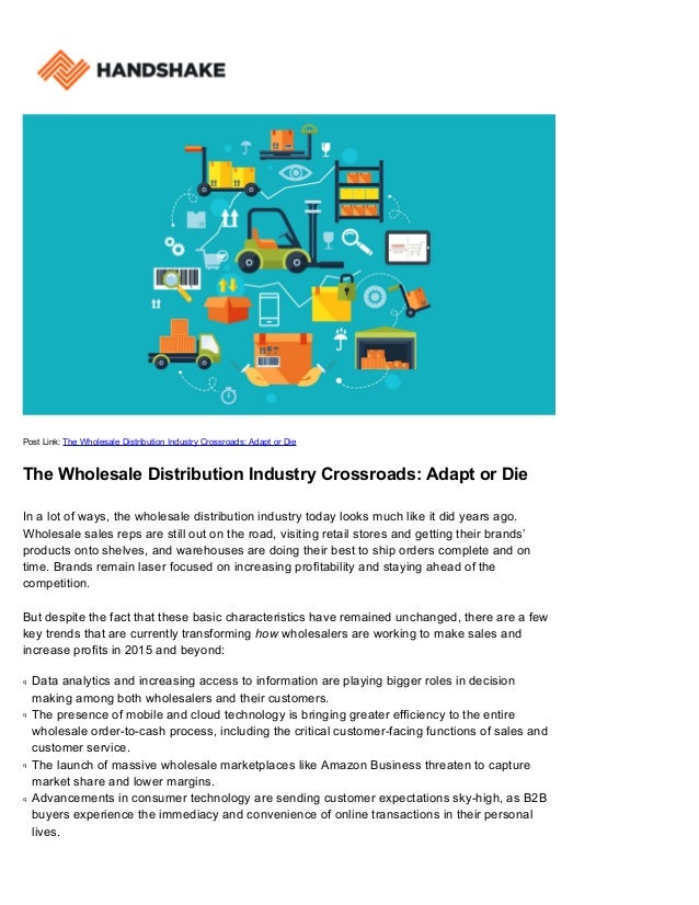 Wholesale Distribution Industry Adapt or Die