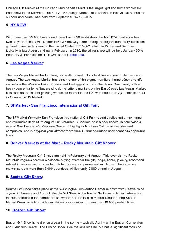 top trade shows in