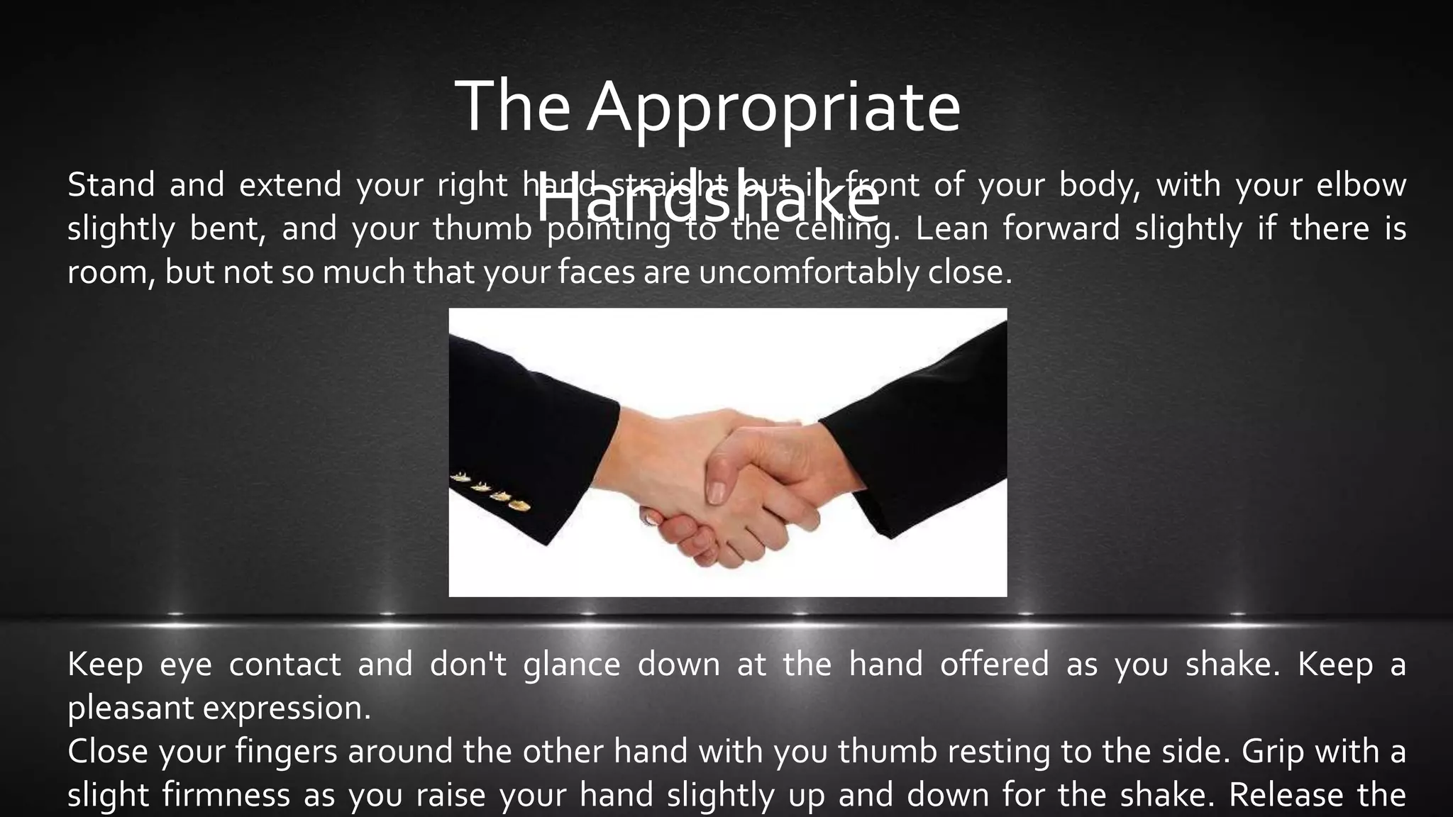 Handshakes and their types | PPTX