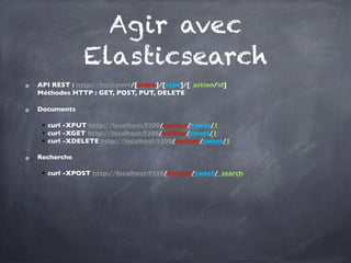 Atelier 3


Regarder les sources du test 3
src/test/java/org/elasticsearchfr/handson/ex3/FacetTest.java



Instructions dans la javadoc et
https://github.com/elasticsearchfr/hands-on#test-3-analyzing-documents-with-facets
 