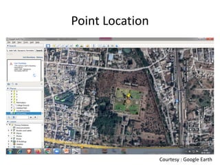 Point Location
Courtesy : Google Earth