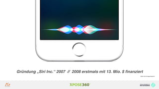 Hands on SEO in Zeiten der Sprachsuche
Gründung „Siri Inc.“ 2007 // 2008 erstmals mit 13. Mio. $ ﬁnanziert
Quelle: http://www.giga.de/apps/siri/
 