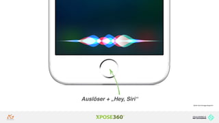 Hands on SEO in Zeiten der Sprachsuche
Auslöser + „Hey, Siri“
Quelle: http://www.giga.de/apps/siri/
 