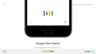 Hands on SEO in Zeiten der Sprachsuche
Google Voice Search
Quelle: http://www.idownloadblog.com/2015/11/18/google-mobile-app-revamp-search-now-cards/
 
