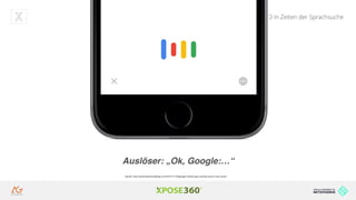 Hands on SEO in Zeiten der Sprachsuche
Auslöser: „Ok, Google:…“
Quelle: http://www.idownloadblog.com/2015/11/18/google-mobile-app-revamp-search-now-cards/
 