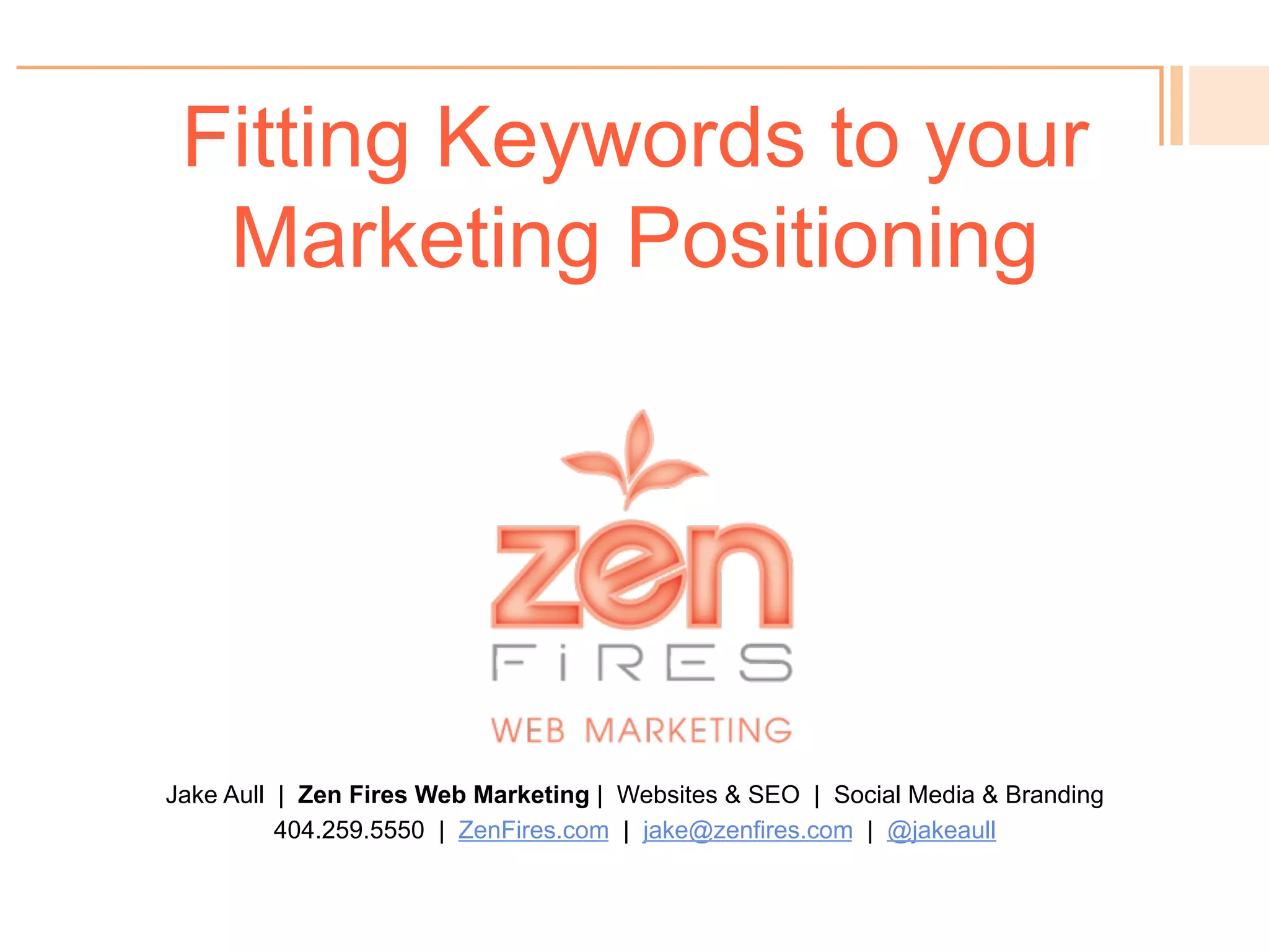 Google AdWords Keyword Planner
!  Once we get the keyword
data we want, we can
export, open in Excel, re-sort
data based on search
volume or anything we wish.
(Note that Google’s data
itself gives us options to re-
sort data based on criteria; it
defaults to sorting by
keyword relevance).
 