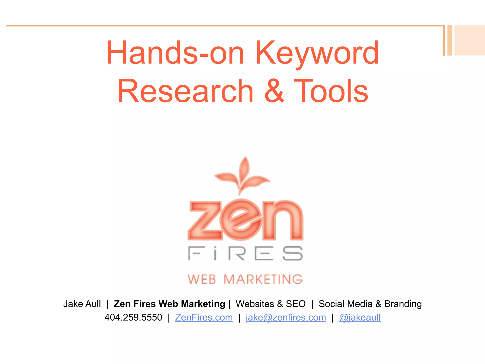 Niche or “long tail” keywords
!  The big question is: What
problem is your audience
searching online that your
product solves?
!  So build your content
starting from the long-tail
keywords that are easier
to compete for, and that
you know represent your
audience and your
business.
!  (because you should
come up for your brand
name automatically)
 